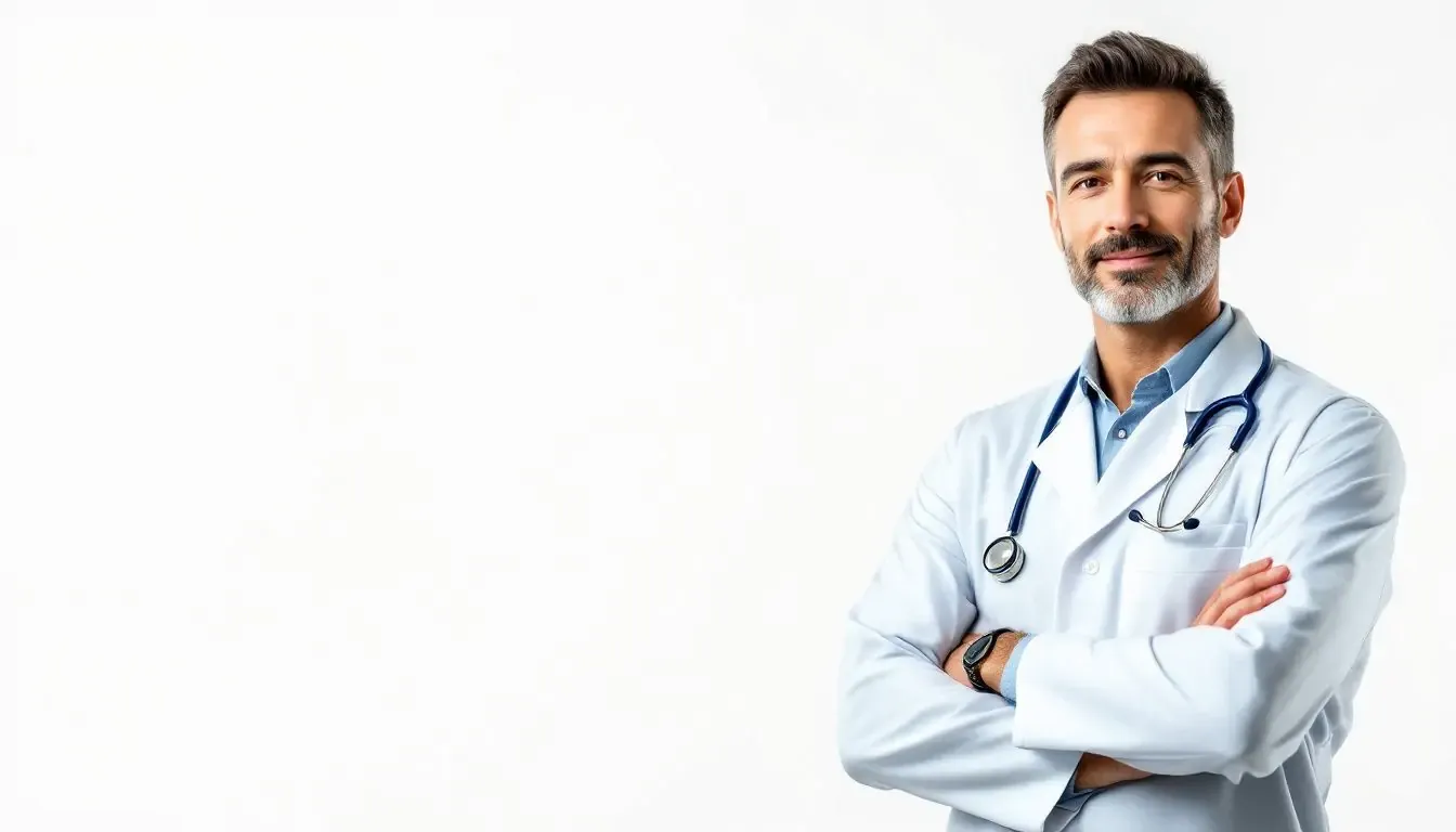 Médico profissional sorrindo
