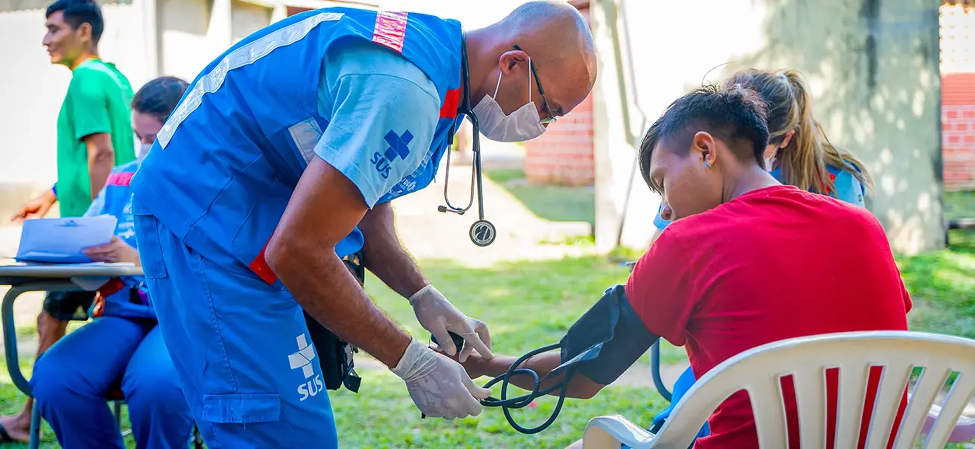 Na primeira missão pela FN-SUS, o enfermeiro Bruno Lopes conta que veio a Roraima por se sentir comovido pela causa humanitária. Foto