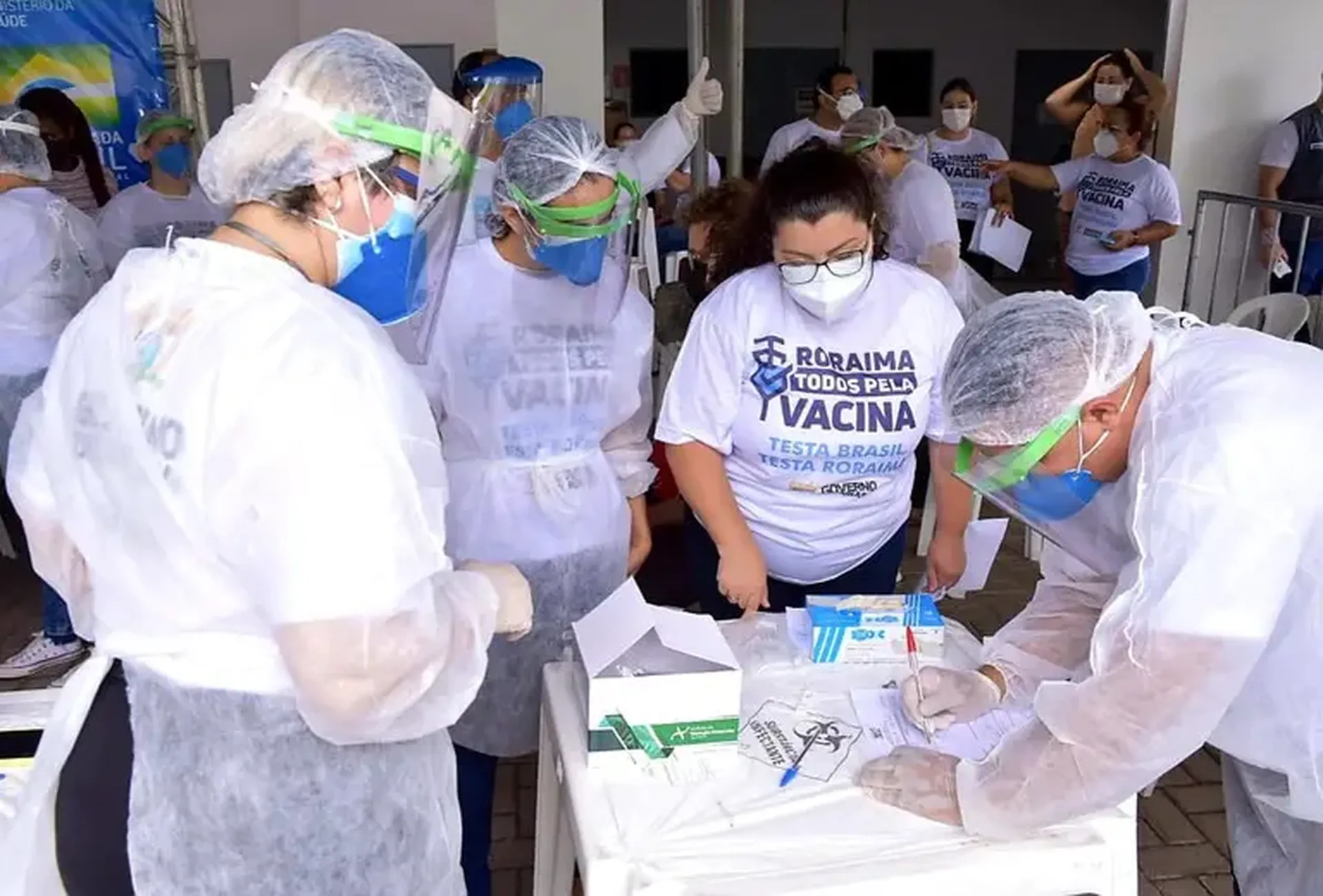 Ação do Ministério da Saúde leva testagem e vacinação ao centro de Boa Vista (RR) | Silvia Pacheco/ MS