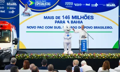 Governo do Brasil entrega pacote de saúde para a BA: ambulâncias, unidades odontológicas móveis e equipamentos beneficiarão 11 milhões de pessoas