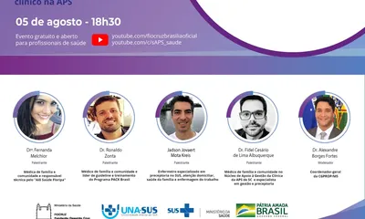 Ferramenta PACK é tema de webinário que visa aprimorar manejo clínico na APS