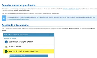 Gestores municipais precisam responder pesquisa de satisfação sobre programa Médicos pelo Brasil