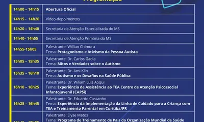 Saúde realiza live para discutir políticas públicas e iniciativas para o atendimento de crianças com autismo